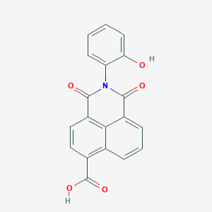 molecular formula C19H11NO5 B5721596 2-(2-hydroxyphenyl)-1,3-dioxo-2,3-dihydro-1H-benzo[de]isoquinoline-6-carboxylic acid 
