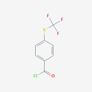 molecular formula C8H4ClF3OS B057216 4-(Trifluoromethylthio)benzoyl chloride CAS No. 330-14-3