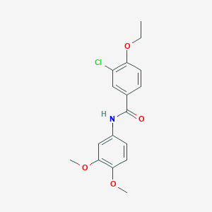 molecular formula C17H18ClNO4 B5721601 3-chloro-N-(3,4-dimethoxyphenyl)-4-ethoxybenzamide 