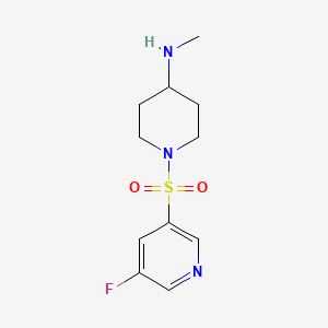 molecular formula C11H16FN3O2S B572161 1-(5-Fluoropyridin-3-ylsulfonyl)-n-methylpiperidin-4-amine CAS No. 1305257-87-7