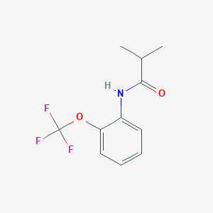 molecular formula C11H12F3NO2 B5721643 2-methyl-N-[2-(trifluoromethoxy)phenyl]propanamide 
