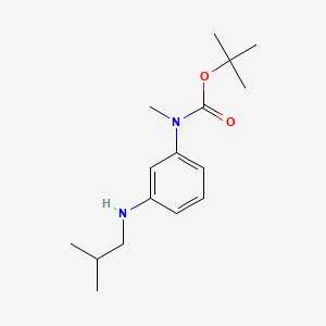 molecular formula C16H26N2O2 B572165 Tert-butyl 3-(isobutylamino)phenyl(methyl)carbamate CAS No. 1246644-45-0
