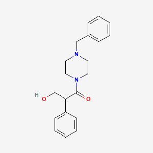 molecular formula C20H24N2O2 B572166 1-(4-Benzylpiperazin-1-yl)-3-hydroxy-2-phenylpropan-1-one CAS No. 1313712-45-6