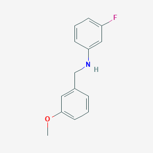 molecular formula C14H14FNO B5721679 (3-fluorophenyl)(3-methoxybenzyl)amine 