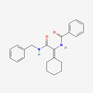 molecular formula C22H24N2O2 B5721733 N-[2-(benzylamino)-1-cyclohexylidene-2-oxoethyl]benzamide 