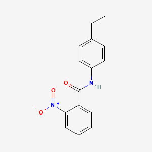 molecular formula C15H14N2O3 B5721744 N-(4-ethylphenyl)-2-nitrobenzamide 