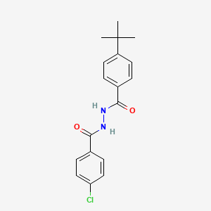 molecular formula C18H19ClN2O2 B5721763 4-tert-butyl-N'-(4-chlorobenzoyl)benzohydrazide 