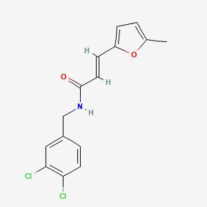 molecular formula C15H13Cl2NO2 B5721800 N-(3,4-dichlorobenzyl)-3-(5-methyl-2-furyl)acrylamide 