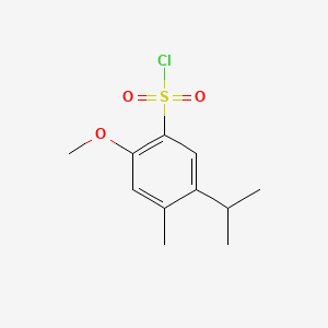 molecular formula C11H15ClO3S B572181 5-异丙基-2-甲氧基-4-甲基苯磺酰氯 CAS No. 1216272-28-4