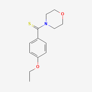 molecular formula C13H17NO2S B5721844 4-[(4-ethoxyphenyl)carbonothioyl]morpholine 