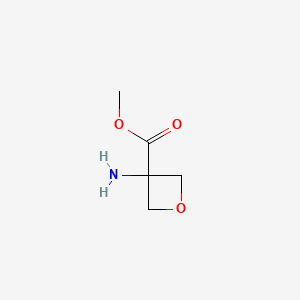 B572185 Methyl 3-aminooxetane-3-carboxylate CAS No. 1363383-31-6