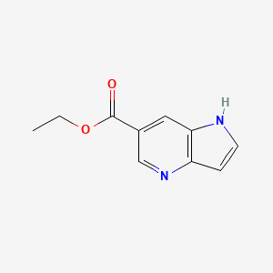 molecular formula C10H10N2O2 B572189 1H-吡咯并[3,2-B]吡啶-6-羧酸乙酯 CAS No. 1261885-66-8