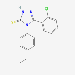 molecular formula C16H14ClN3S B5721890 5-(2-chlorophenyl)-4-(4-ethylphenyl)-2,4-dihydro-3H-1,2,4-triazole-3-thione 