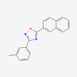 molecular formula C19H14N2O B5721903 3-(3-methylphenyl)-5-(2-naphthyl)-1,2,4-oxadiazole 