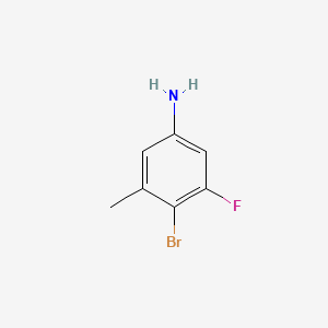 B572194 4-Bromo-3-fluoro-5-methylaniline CAS No. 1356113-07-9