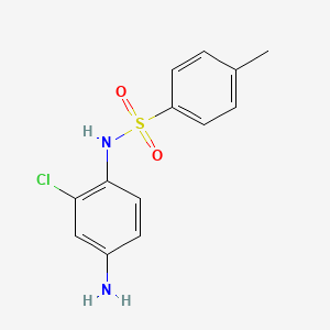 molecular formula C13H13ClN2O2S B5721950 N-(4-amino-2-chlorophenyl)-4-methylbenzenesulfonamide 