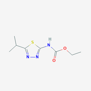 molecular formula C8H13N3O2S B5721968 ethyl (5-isopropyl-1,3,4-thiadiazol-2-yl)carbamate 