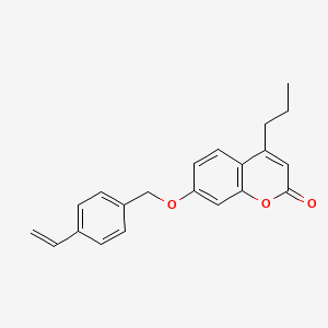 molecular formula C21H20O3 B5721999 4-propyl-7-[(4-vinylbenzyl)oxy]-2H-chromen-2-one 