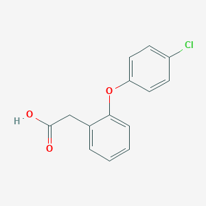 molecular formula C14H11ClO3 B057220 2-(2-(4-氯苯氧基)苯基)乙酸 CAS No. 25563-04-6