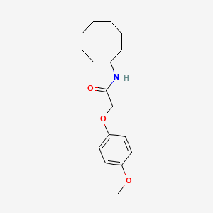 molecular formula C17H25NO3 B5722009 N-cyclooctyl-2-(4-methoxyphenoxy)acetamide 
