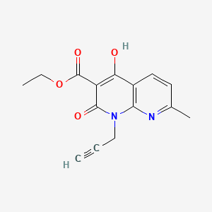 Ethyl 4-hydroxy-7-methyl-2-oxo-1-(prop-2-yn-1-yl)-1,2-dihydro-1,8-naphthyridine-3-carboxylate