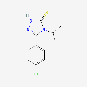 molecular formula C11H12ClN3S B5722034 5-(4-chlorophenyl)-4-isopropyl-2,4-dihydro-3H-1,2,4-triazole-3-thione 