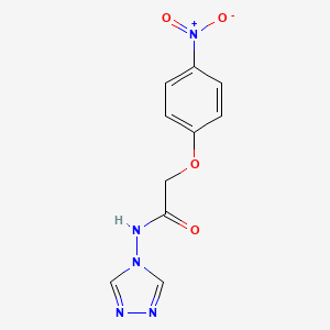 molecular formula C10H9N5O4 B5722062 2-(4-nitrophenoxy)-N-4H-1,2,4-triazol-4-ylacetamide 