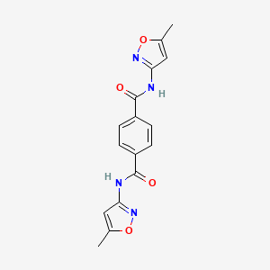 molecular formula C16H14N4O4 B5722093 N,N'-bis(5-methyl-3-isoxazolyl)terephthalamide 