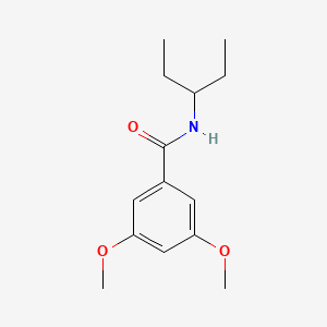molecular formula C14H21NO3 B5722094 N-(1-ethylpropyl)-3,5-dimethoxybenzamide 