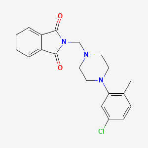 molecular formula C20H20ClN3O2 B5722100 2-{[4-(5-chloro-2-methylphenyl)-1-piperazinyl]methyl}-1H-isoindole-1,3(2H)-dione 
