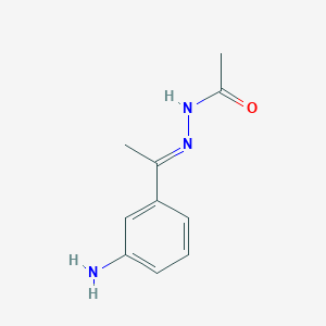 molecular formula C10H13N3O B5722106 N'-[1-(3-aminophenyl)ethylidene]acetohydrazide 