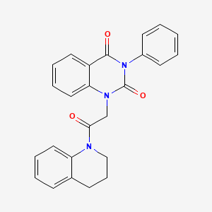 molecular formula C25H21N3O3 B5722142 1-[2-(3,4-dihydro-1(2H)-quinolinyl)-2-oxoethyl]-3-phenyl-2,4(1H,3H)-quinazolinedione 