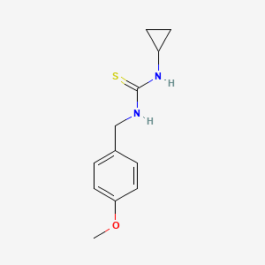 molecular formula C12H16N2OS B5722155 N-cyclopropyl-N'-(4-methoxybenzyl)thiourea 