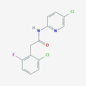 molecular formula C13H9Cl2FN2O B5722169 2-(2-chloro-6-fluorophenyl)-N-(5-chloro-2-pyridinyl)acetamide 