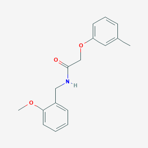 molecular formula C17H19NO3 B5722176 N-(2-methoxybenzyl)-2-(3-methylphenoxy)acetamide 