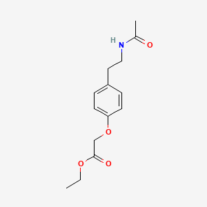 molecular formula C14H19NO4 B5722180 ethyl {4-[2-(acetylamino)ethyl]phenoxy}acetate 