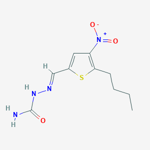 5-butyl-4-nitro-2-thiophenecarbaldehyde semicarbazone
