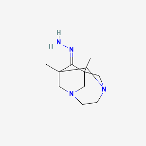 molecular formula C11H20N4 B5722204 1,8-dimethyl-3,6-diazatricyclo[4.3.1.1~3,8~]undecan-9-one hydrazone 