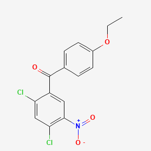 molecular formula C15H11Cl2NO4 B5722212 (2,4-dichloro-5-nitrophenyl)(4-ethoxyphenyl)methanone 