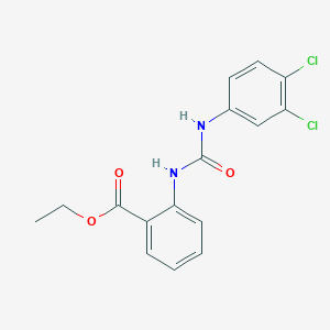 ethyl 2-({[(3,4-dichlorophenyl)amino]carbonyl}amino)benzoate