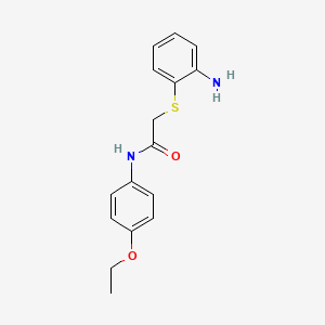 molecular formula C16H18N2O2S B5722345 2-[(2-aminophenyl)thio]-N-(4-ethoxyphenyl)acetamide 