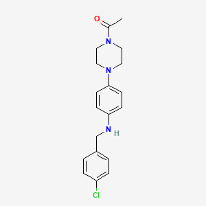 molecular formula C19H22ClN3O B5722369 4-(4-acetyl-1-piperazinyl)-N-(4-chlorobenzyl)aniline 