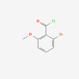 molecular formula C8H6BrClO2 B572238 2-溴-6-甲氧基苯甲酰氯 CAS No. 1261645-01-5