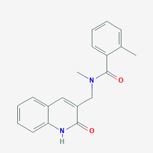 molecular formula C19H18N2O2 B5722382 N-[(2-hydroxy-3-quinolinyl)methyl]-N,2-dimethylbenzamide 