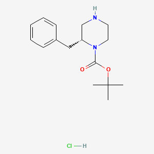 B572239 (R)-tert-Butyl 2-benzylpiperazine-1-carboxylate hydrochloride CAS No. 1217466-36-8