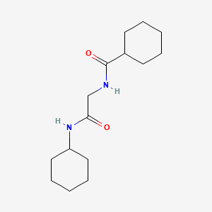 molecular formula C15H26N2O2 B5722434 N-[2-(cyclohexylamino)-2-oxoethyl]cyclohexanecarboxamide 