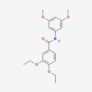 molecular formula C19H23NO5 B5722452 N-(3,5-dimethoxyphenyl)-3,4-diethoxybenzamide 