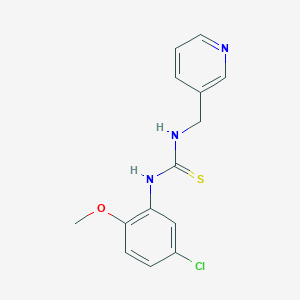 N-(5-chloro-2-methoxyphenyl)-N'-(3-pyridinylmethyl)thiourea