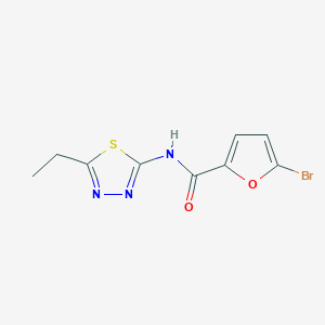 molecular formula C9H8BrN3O2S B5722472 5-bromo-N-(5-ethyl-1,3,4-thiadiazol-2-yl)-2-furamide 