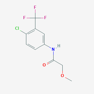 molecular formula C10H9ClF3NO2 B5722488 N-[4-chloro-3-(trifluoromethyl)phenyl]-2-methoxyacetamide 